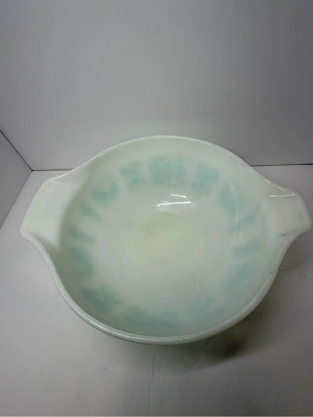 Vintage Pyrex Butterprint Turquoise & White Set (3 Pieces)